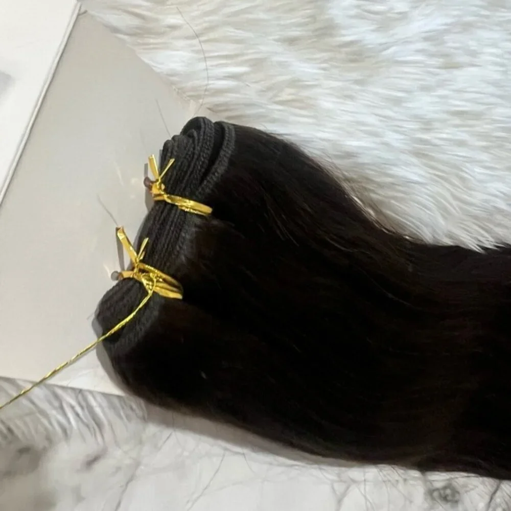 #2 Dark Brown 100% Human hair Extensions 18 Inch Long